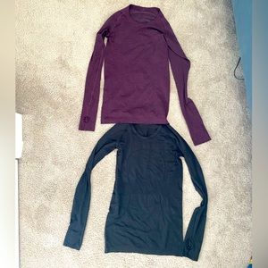 2 Lululemon long sleeve performance shirts